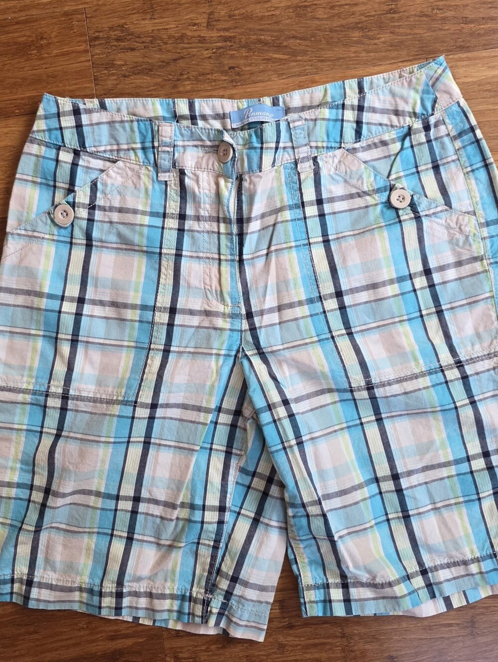 PENMANS Y2K VINTAGE PLAID SHORTS ,SIZE 8